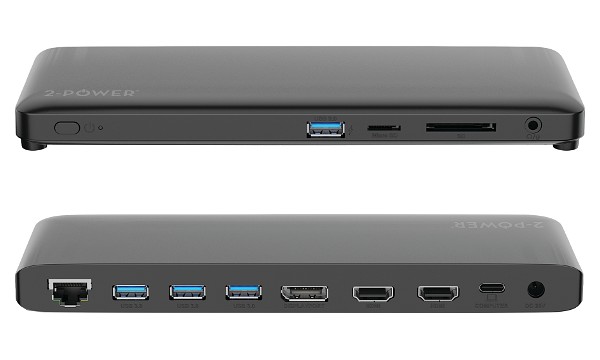 2-Power USB-C Triple Display Docking Station DOC0117A