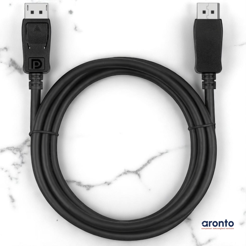 DisplayPort 1.0 Kabel gebruikt – Full HD Beeld & Audio – Voor PC & Monitor