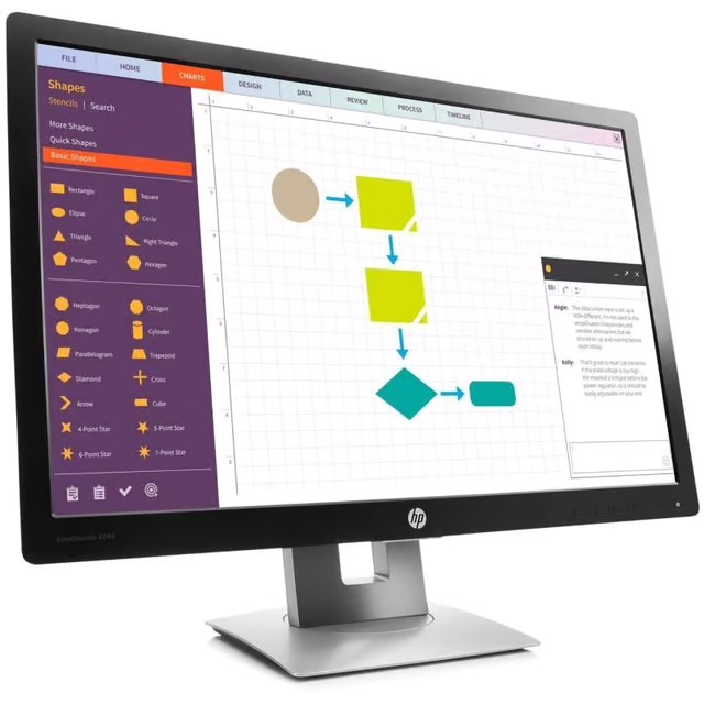 ACTIE: HP EliteDisplay E242 Monitor, 24 inch (1920x1200) - A-Grade